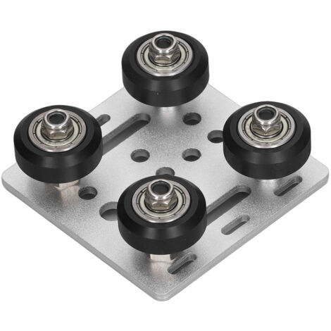 Plaque en V pour profilés aluminium type V 2020, compatible imprimantes 3D et CNC, norme UE, couleur argent
