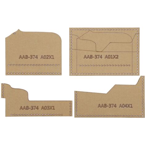 4 Pièces Gabarit Acrylique Ours Polaire Cartoon Sac à Carte DIY Moulette Cuir Artisanat Outils (1/5)