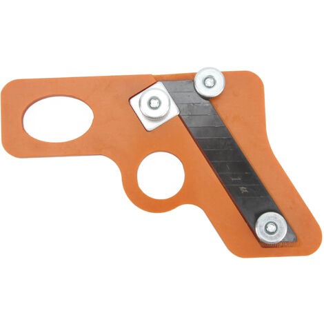 Couteau de rabotage d'angle 6mm en acier allié pour PVC et bois, racloir à bande de finition (1/5)