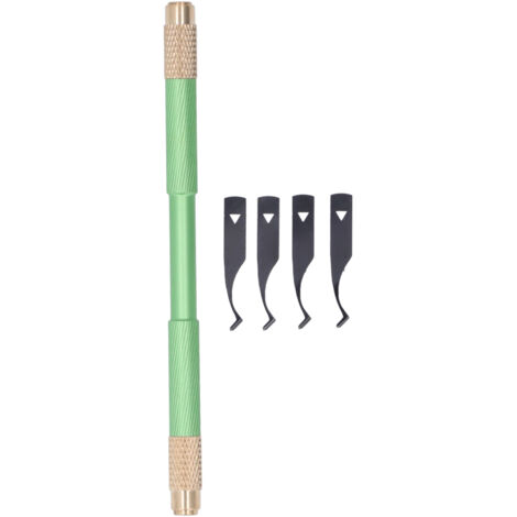 Lame de dépose de colle pour puces BGA, lames fines pour CPU, kit d'outils de maintenance en vert (1/5)