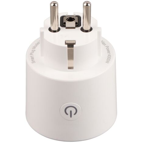 Prise Intelligente MOES WiFi Ronde Design Moderne, Contrôle à Distance par Application, Prise Sans Fil 4000W 250V Europe (1/5)
