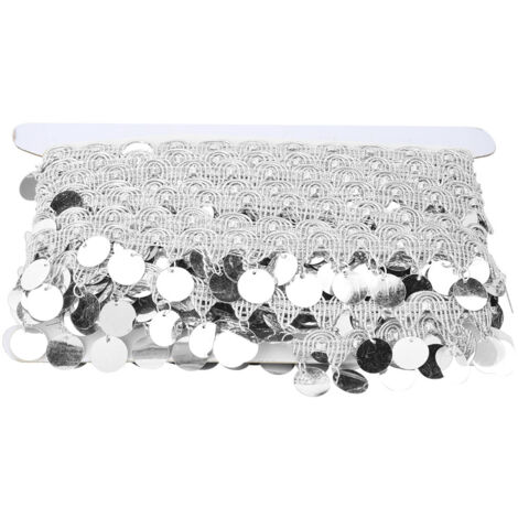 Ceinture à franges pour danse du ventre avec pièces rondes, écharpe hanche ethnique, accessoire vêtements traditionnels 10 yards (argent)
