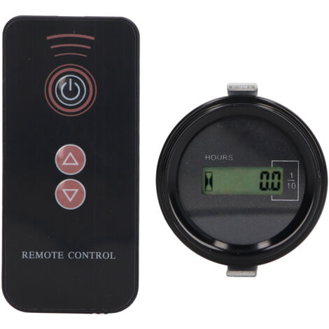 Compteur Heures LCD à Distance 12V‑36V pour Excavatrices Kato Rond 0‑99999.9H (1/5)