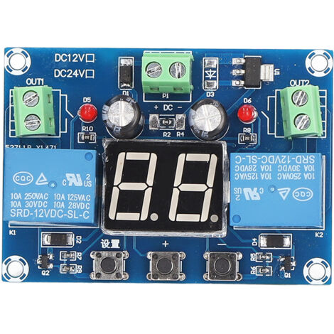 Minuterie Relais Numérique 0‑99s, 2 Canaux, Affichage Digital, Commutateur 12V DC, Module de Contrôle (1/5)