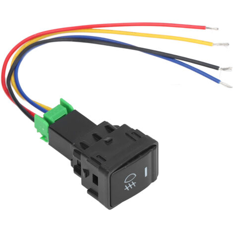 Interrupteur antibrouillard 5 broches 40A 12V, résistant à la chaleur, pour trou réservé phare antibrouillard voiture (1/5)