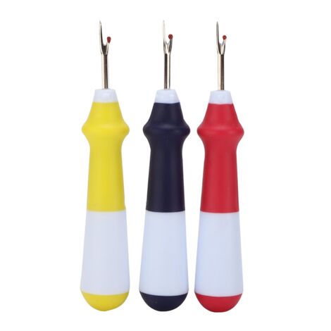 3 Pièces Coupe-fil Colorés Ergonomiques en Acier Inoxydable pour Couture Broderie et Patchwork (1/5)