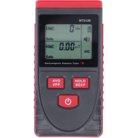 Détecteur de champ électromagnétique haute précision avec écran LCD pour appareils électriques (1/5)