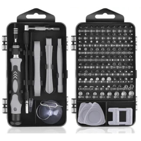 Kit de Réparation 115 Pièces Tournevis Magnétiques Haute Dureté Outils Polyvalents (1/5)