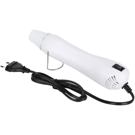 Pistolet à Air Chaud Blanc 220V Bricolage, Outil de Rétreint Rapide à Double Vitesse avec Prise EU (1/5)