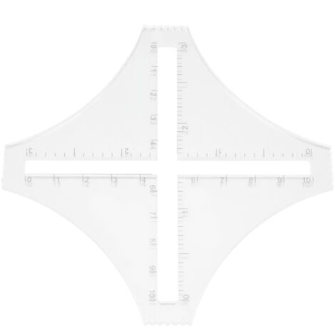 Règle de Patchwork Transparente, Ensemble de Gabarits à Quatre Coins pour Couture Professionnelle et Loisirs Créatifs DIY (1/5)