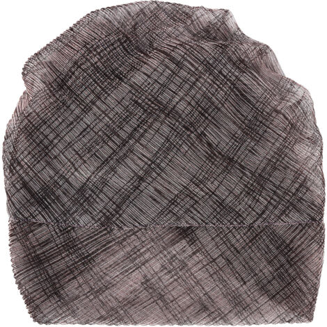 Turban en Dentelle Brillant pour Femmes - Souple, Respirant, Idéal pour un Usage Quotidien ou Cadeau - Gris (1/5)