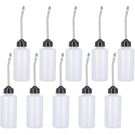 10 pièces 120ML Buse à Huile Plastique pour Machine à Coudre, Pot à Huile pour Entretien Appareils de Couture Maison (1/5)