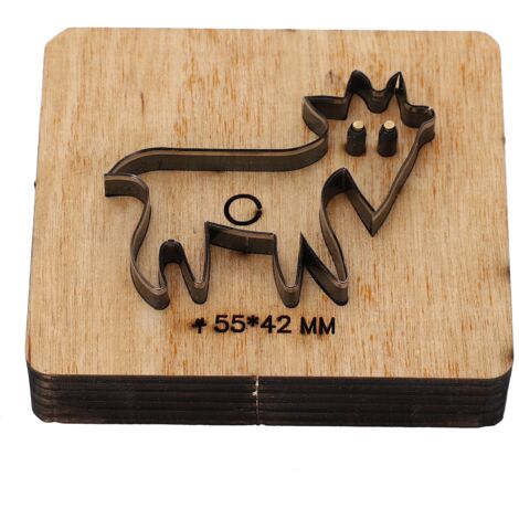 Poinçon en Forme de Mouton en Acier Allié avec Base en Bois pour DIY et Maroquinerie (1/5)