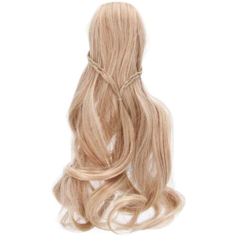 Perruque pour Poupée Bouclée avec Frange Prête à Poser - Fournitures DIY pour BJD Taille 1/3 (8-9 pouces) - Brun Fumé (1/5)