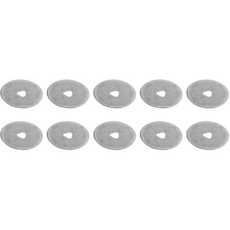 10 Lames de Coupe Tissu Rotatives en Acier Inoxydable 45mm pour Couture - Lot de Pièces de Rechange (1/5)