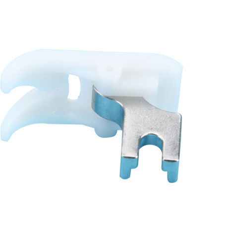 Semelle à presser décorative en acier inoxydable durable, avec attache rapide pour pied bas (1/5)