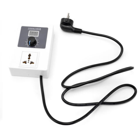 Régulateur de Tension SCR 2000W AC 110-240V pour Contrôle Vitesse Température - Prise UE (1/5)