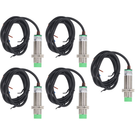 5 Capteurs de Proximité NPN Normalement Fermés, Interrupteur de Détection 6‑36V DC, Kit Accessoires (1/5)