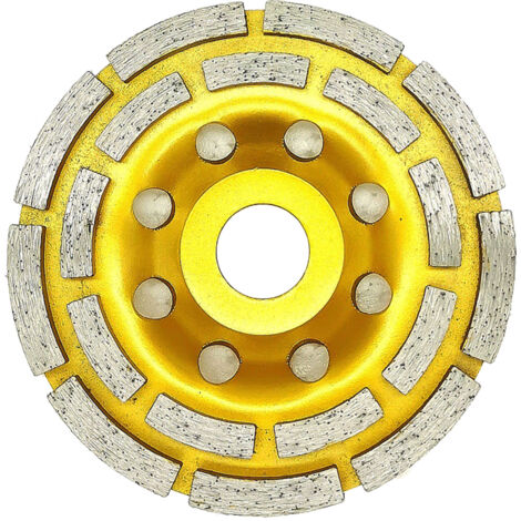 Meule diamantée double rangée 4,5 pouces pour polissage béton et marbre (1/5)