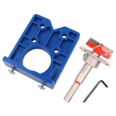 Kit de Gabarit pour Charnières 35mm avec Perceuse et Fraise pour Meubles en ABS et Alliage (1/5)