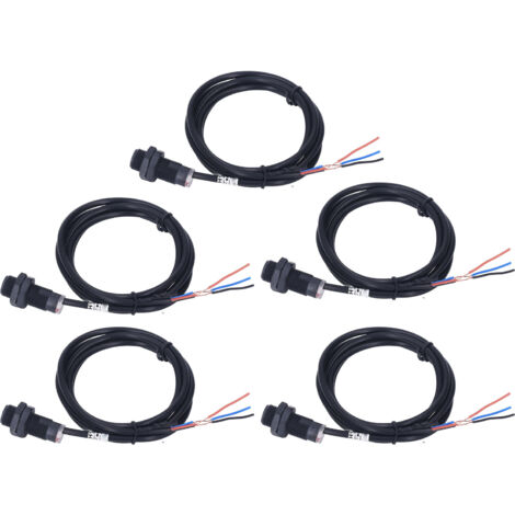 5 Capteurs à Effet Hall NPN Normalement Ouverts 10mm, Interrupteur de Proximité à Effet Hall DC 5‑30V, Lot de 5 Pièces (1/5)