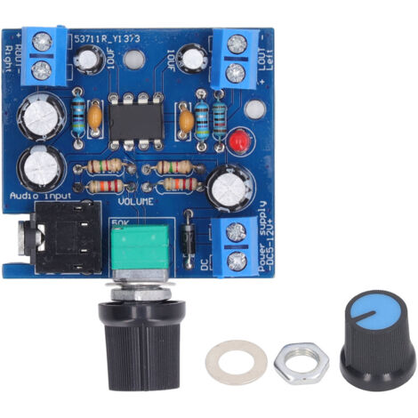 Carte Amplificateur Audio 15W Stéréo, Réglage Volume, Module Ampli Puissance DC 5‑12V pour Haut‑parleurs