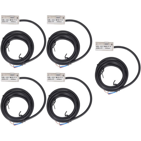 5 Capteurs Magnétiques à 2 Fils Type Normalement Ouvert, 300mA AC 80‑250V, Interrupteur de Proximité (1/5)