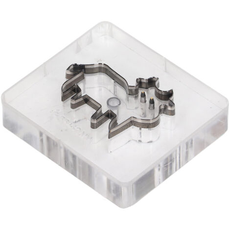 Emporte-pièce en Cuir Forme Vache 55x42mm pour Découpe Papier, Caoutchouc et Loisirs Créatifs (1/5)