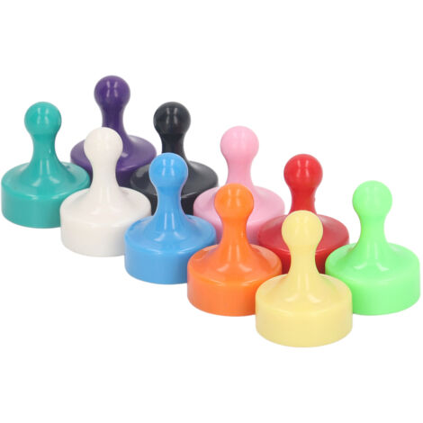 10 aimants puissants en néodyme pour tableau blanc, cuisine, bureau et réfrigérateur - 19 x 25 mm (1/5)