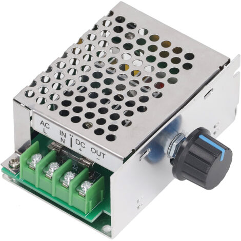 Régulateur de Vitesse Moteur DC 10A, Contrôleur de Vitesse pour Moteur à Balais, Entrée AC220V Sortie DC10‑210V (1/5)