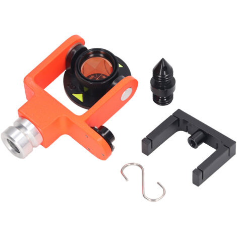Mini Prisme avec 4 pôles Outils pour Intudes, Survey Mini Prisme pour Total Station Surveying Prisme Constant 17.5mm Offset Outils pour Instuces