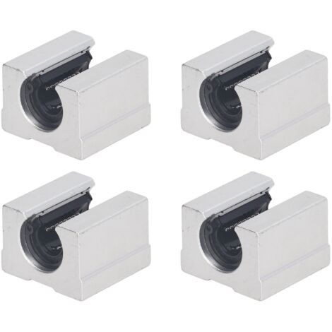 4 Blocs Coulissants à Billes Linéaires SBR12UU en Alliage d'Aluminium pour Guidage Précision (1/5)