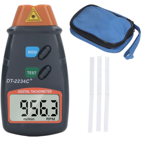 Tachomètre Laser Numérique sans Contact pour Mesure de Vitesse de Tour (1/5)