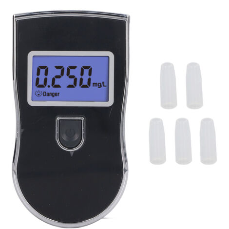Testeur d'Alcool Professionnel Portable - Détecteur de Conduite Ébrie Écran LCD Bleu Numérique pour Fêtes à Domicile (1/5)