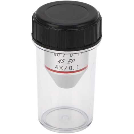 Objectif Achromatique 4X 195EP pour Microscope Biologique et Télescope, Lentille de Remplacement Haute Précision (1/5)