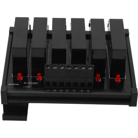 Relais statique SSR 6 canaux DC/AC, entrée 3‑32VDC, charge 5‑8A 24‑480VAC, module de commande (1/5)