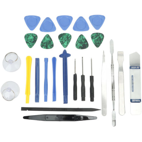 26 Pièces Outils de Réparation Électronique, Kit de Démonte-écran et Levier pour Maintenance (1/5)