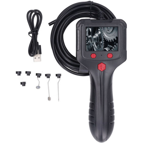 Endoscope Industriel Portable avec Écran HD 2.4" et 8 LEDs, Caméra de Détection IP67 Étanche pour Inspection de Tuyaux (1/5)