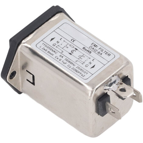 Filtre Anti-Interférences Électromagnétiques 250V Suppresseur de Bruit Haute Performance (1/5)