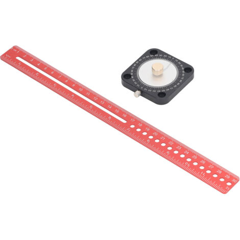 Compas de traçage 360° en alliage d'aluminium avec double échelle pour menuiserie et marquage précis (1/5)