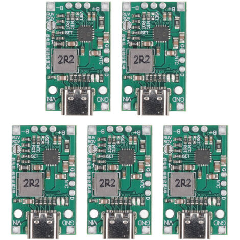 5 Modules de Charge Équilibrage pour Batteries Lithium 2‑3S avec Boost Step Up (1/5)