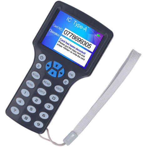 Lecteur enregistreur RFID NFC ecran couleur copie badge UID perdu ou ...