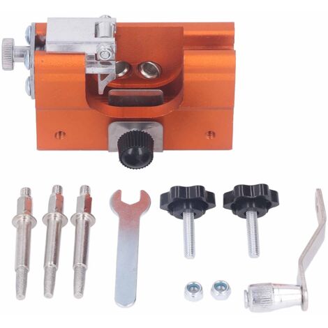 Kit d'affûtage de chaîne de tronçonneuse manuel portable avec 3 têtes de meulage, outil d'affûtage pour la plupart des tronçonneuses (1/5)