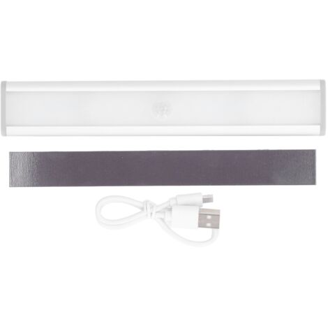 Lampe LED Barre Magnétique avec Détecteur de Mouvement et Lumière, 276LM, 3 Niveaux d'Éclairage Blanc (1/5)
