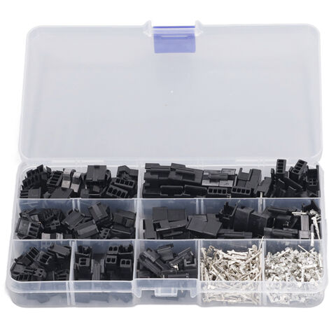 Kit de 480 Pièces Borniers à Broches 2.54mm, Connecteurs Mâles/Femelles, Câbles de Jumelage et Boîtiers pour Circuits Électroniques (1/5)
