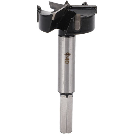 Mèche Forstner 40mm à 3 dents en carbure cémenté pour perçage précis du bois (1/5)