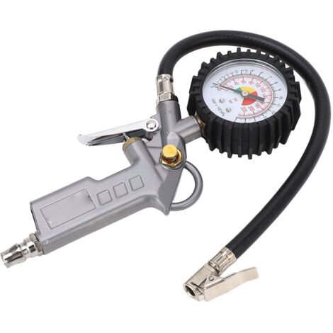 Pompe à air portable avec manomètre 225PSI pour voiture et vélo (1/5)