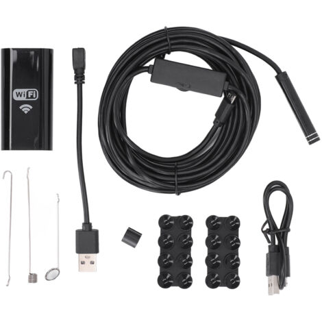 Endoscope WiFi étanche pour téléphone, caméra d'inspection de tuyaux en alliage d'aluminium ABS (1/5)