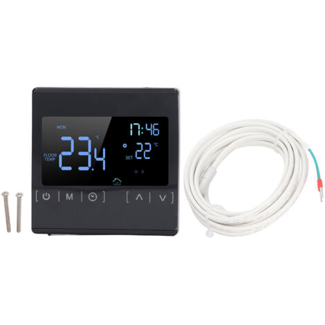 Thermostat Numérique Programmable Écran Tactile Intelligent pour Sauna et Hammam AC 85V-250V
