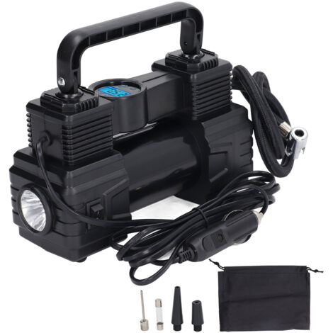 Compresseur d'Air 12V Portable pour Pneus - Pompe à Air Digitale 120PSI avec Manomètre et LED (1/5)